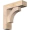 Ekena Millwork Westlake Block Smooth Bracket w/ Offset Brace, Douglas Fir, 5 1/2"W x 18"D x 18"H BKT0604X18X18WTL05SDF - alternate 1